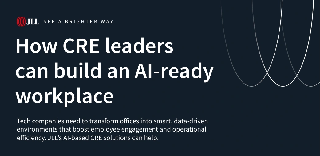 JLL workplace AI infographic cover